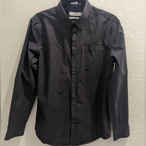 Men's Calvin Klein Grey Check Button Down Shirt